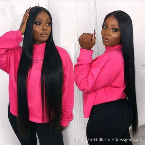 30 32 Inch Bone Straight Human Hair Wig 4x4 5x5 Hd Lace Closure Wigs For Black Women Transparent Straight Front Wig PrePlucked